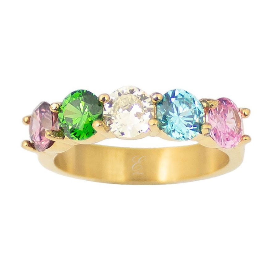 Ringar E of Sweden | Rainbow Mix Ring Guld