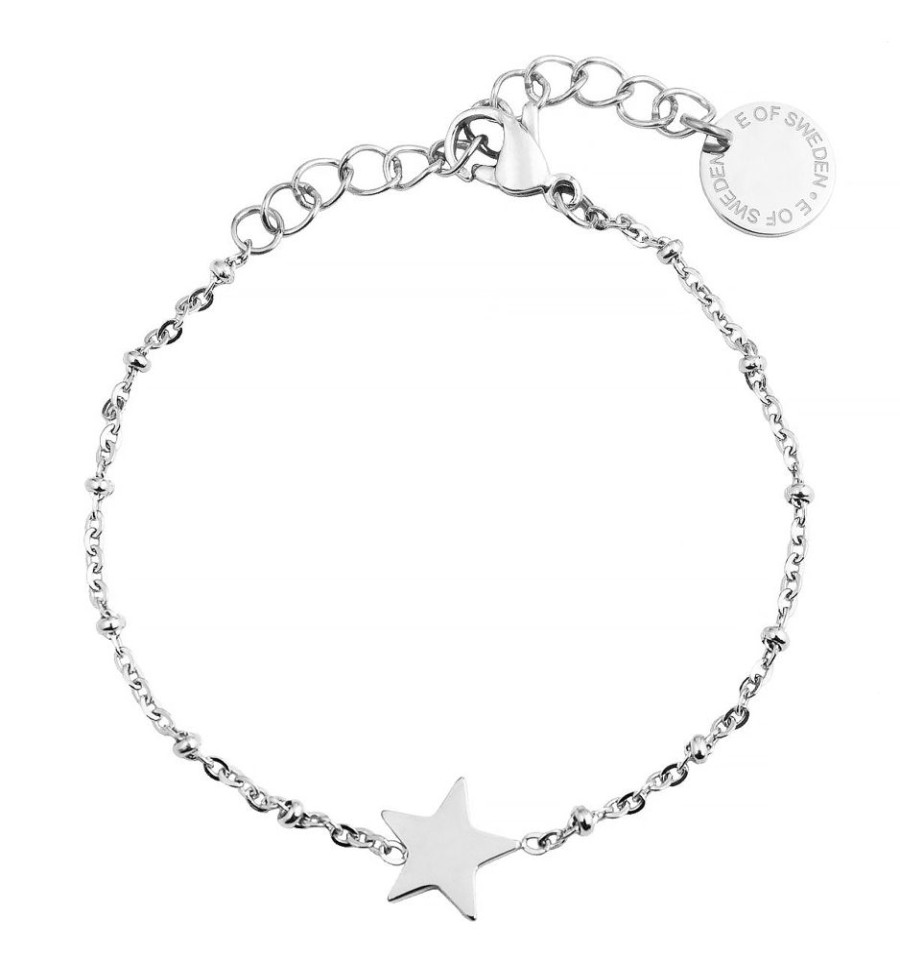 Armband E of Sweden | Star Armband Stal