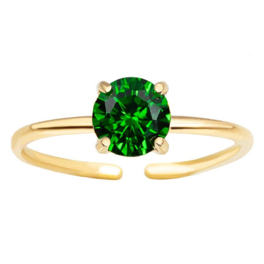 Ringar E of Sweden | Tindra Ring Guld / Emerald Gron