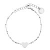 Armband E of Sweden | Heart Armband Stal