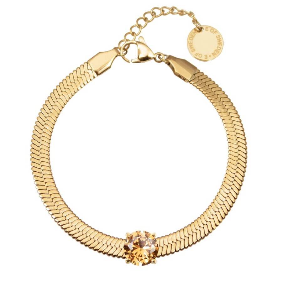 Armband E of Sweden | Tindra Armband Guld / Champagne