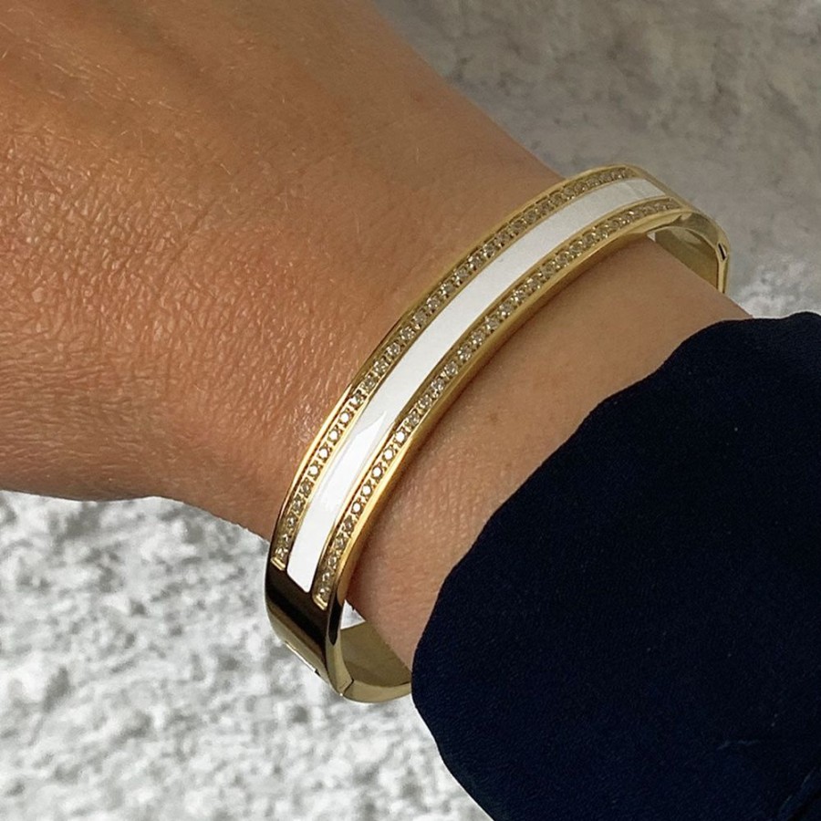 Armband E of Sweden | Nellie Armring Emalj Guld